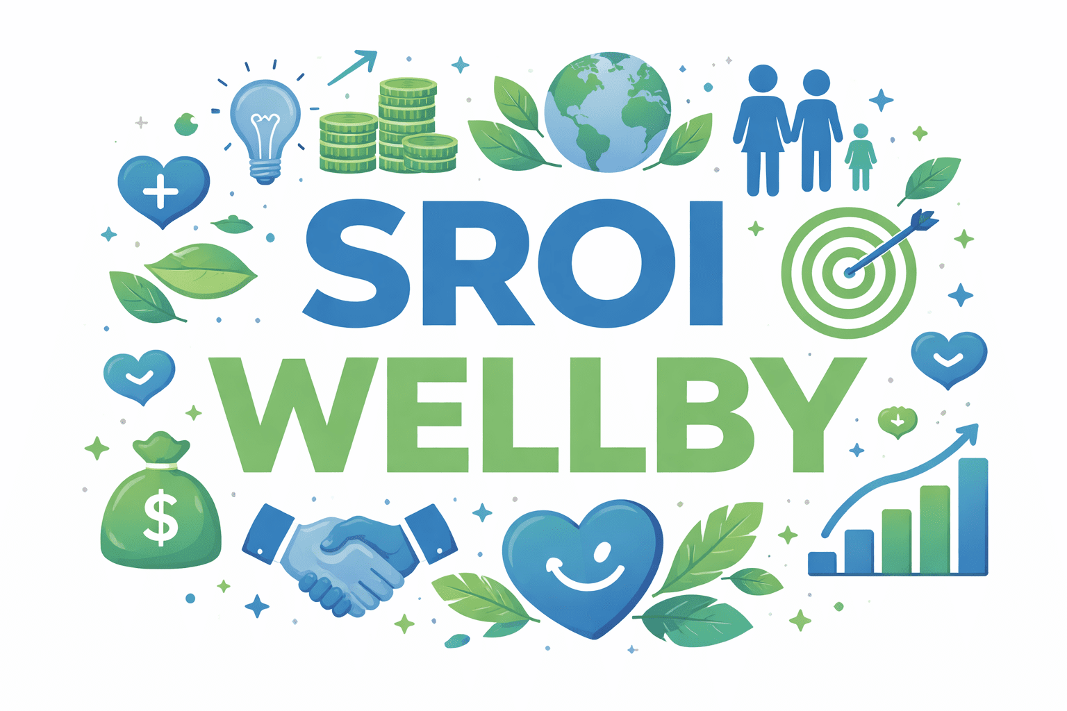 Healthcare and community setting illustrating how WELLBYs wellbeing valuation and SROI complement each other in UK health programmes